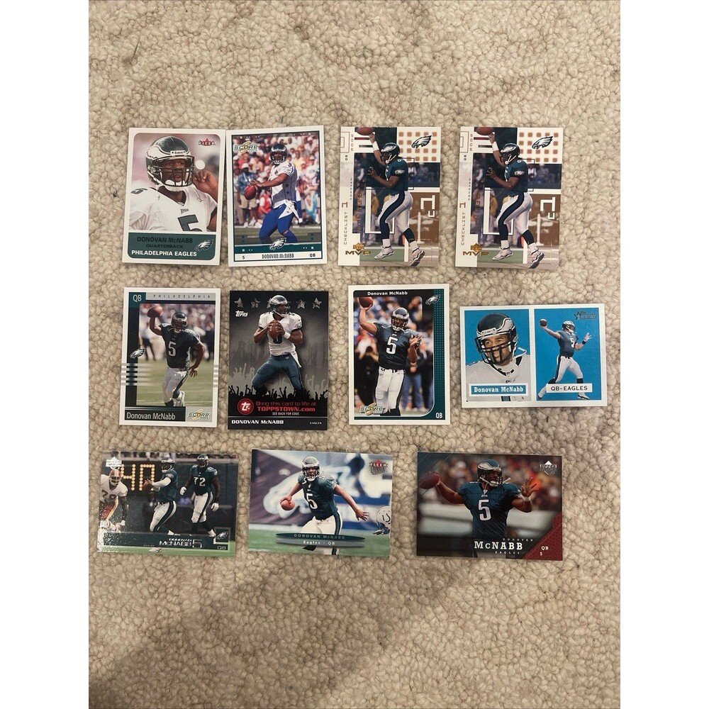 Donovan mcnabb 11 card lot eagles